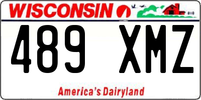 WI license plate 489XMZ