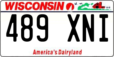 WI license plate 489XNI