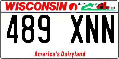 WI license plate 489XNN