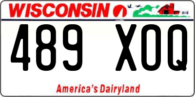 WI license plate 489XOQ