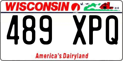 WI license plate 489XPQ