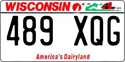 WI license plate 489XQG