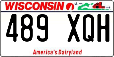 WI license plate 489XQH