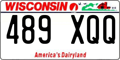 WI license plate 489XQQ