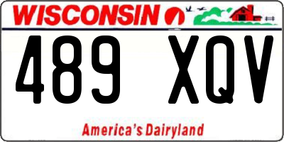WI license plate 489XQV