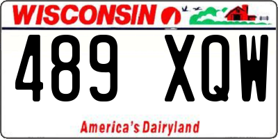 WI license plate 489XQW