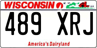 WI license plate 489XRJ