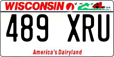WI license plate 489XRU