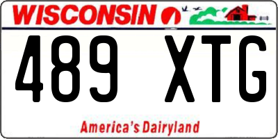 WI license plate 489XTG