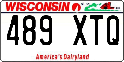 WI license plate 489XTQ