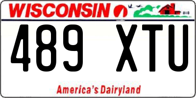 WI license plate 489XTU