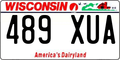 WI license plate 489XUA