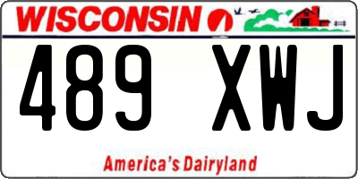 WI license plate 489XWJ