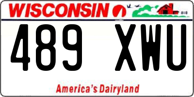 WI license plate 489XWU