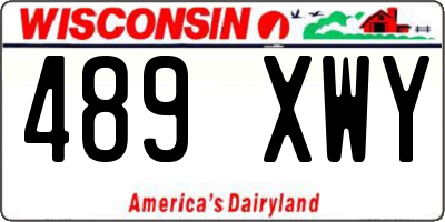 WI license plate 489XWY