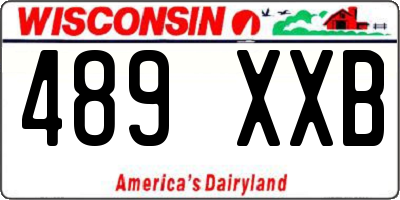 WI license plate 489XXB
