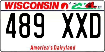 WI license plate 489XXD