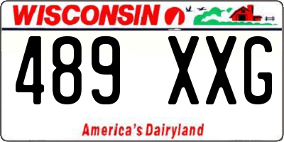 WI license plate 489XXG