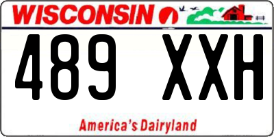 WI license plate 489XXH
