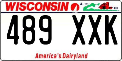 WI license plate 489XXK