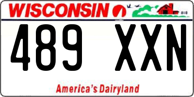 WI license plate 489XXN