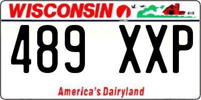WI license plate 489XXP