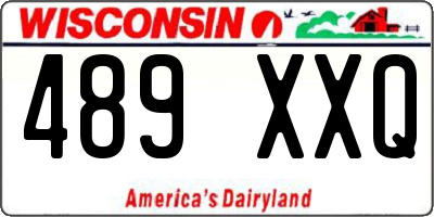 WI license plate 489XXQ