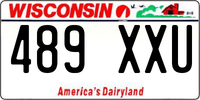 WI license plate 489XXU