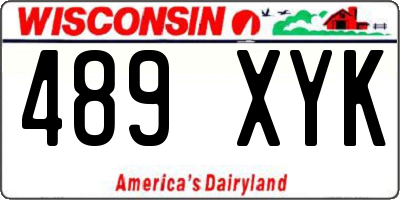 WI license plate 489XYK