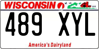 WI license plate 489XYL