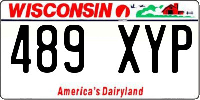 WI license plate 489XYP