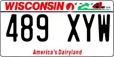 WI license plate 489XYW