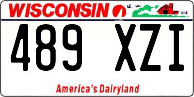 WI license plate 489XZI