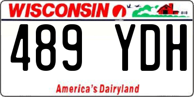 WI license plate 489YDH