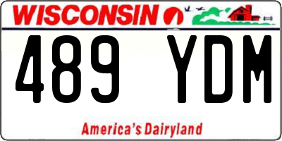 WI license plate 489YDM