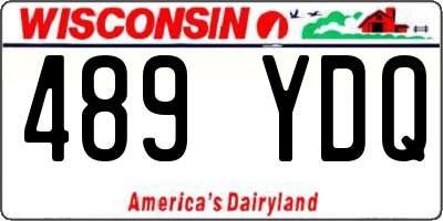 WI license plate 489YDQ