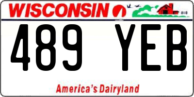 WI license plate 489YEB