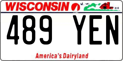 WI license plate 489YEN