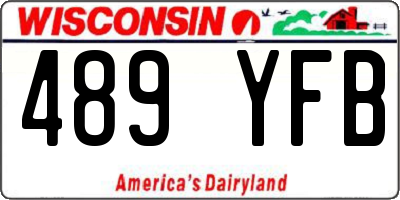 WI license plate 489YFB