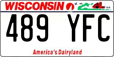 WI license plate 489YFC