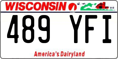 WI license plate 489YFI