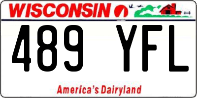 WI license plate 489YFL