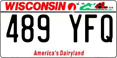 WI license plate 489YFQ
