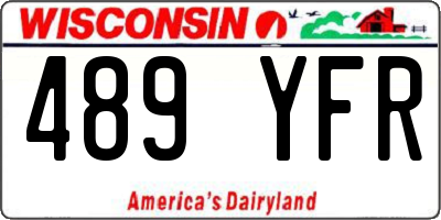 WI license plate 489YFR