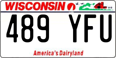 WI license plate 489YFU