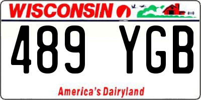 WI license plate 489YGB