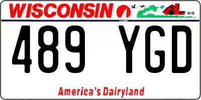WI license plate 489YGD