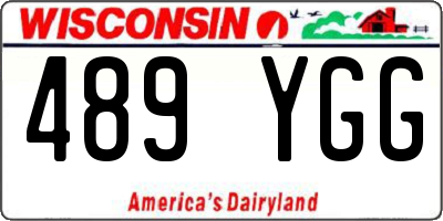 WI license plate 489YGG