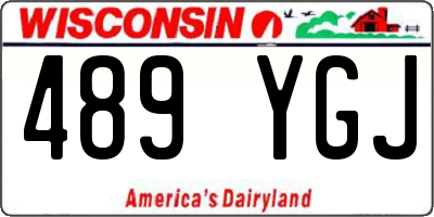 WI license plate 489YGJ