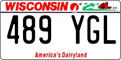 WI license plate 489YGL